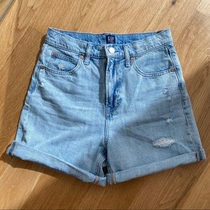 Gap denim mom shorts